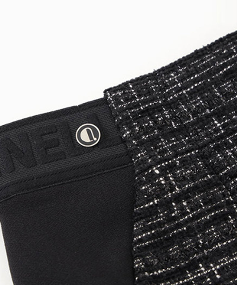 Anell Golf Tweed Shorts - Black