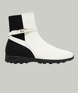 Anell Golf Classic Ankle Boots - Cream Ivory