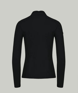 Anell Golf Soft Shawl Collar Top - Black