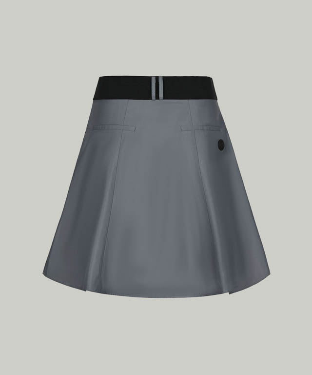 Anell Golf Slim Fit Full Skirt - Matte Blue