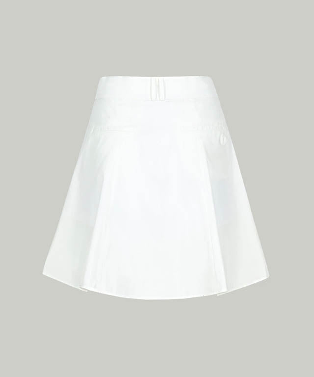 Anell Golf Slim Fit Full Skirt - White