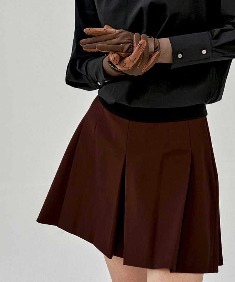 Anell Golf Mu Culotte Pants - Wine Brown