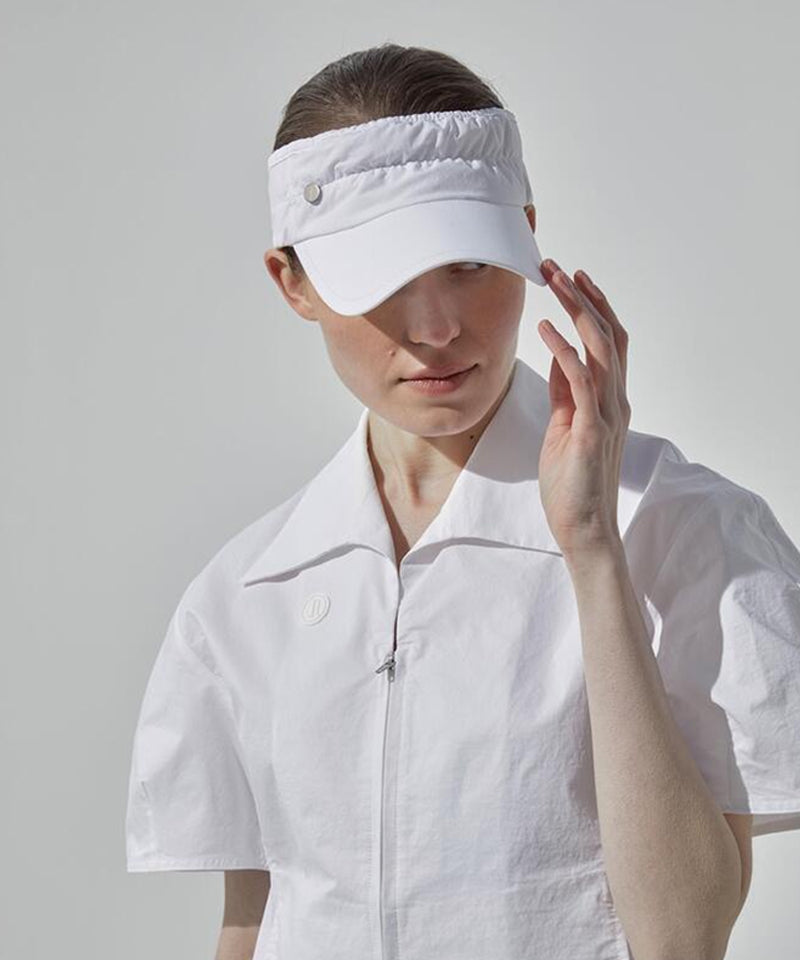 Anell Golf Shirring Band Visor - Ivory