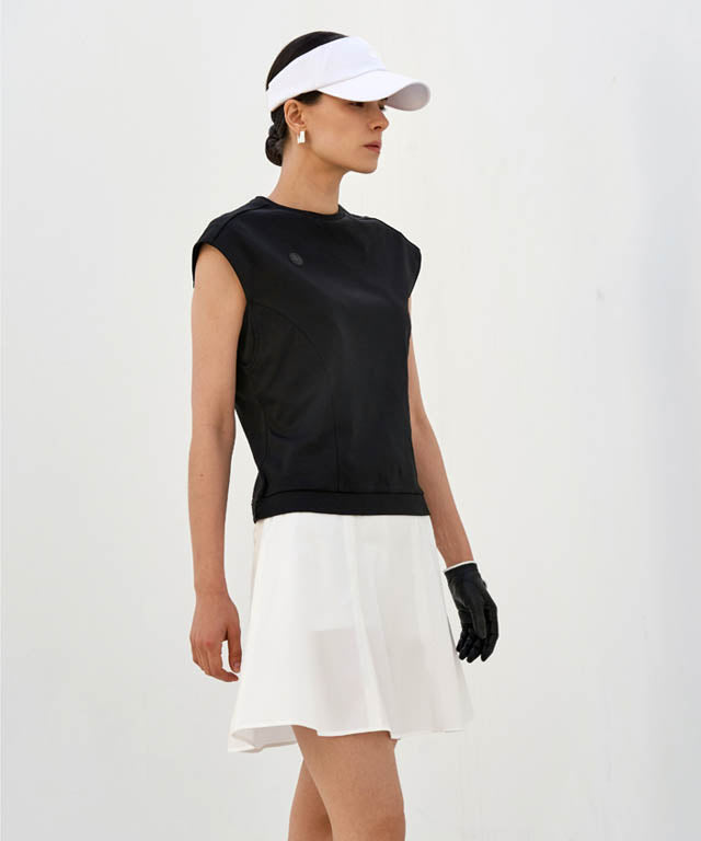 Anell Golf Slim Fit Full Skirt - White