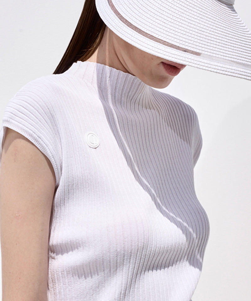 Anell Golf Cool Blend Knit Top - White