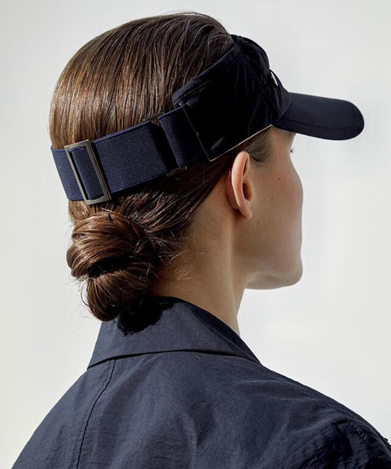 Anell Golf Shirring Band Visor - Navy