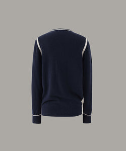 Anell Golf Cash Round Knit - Royal Navy