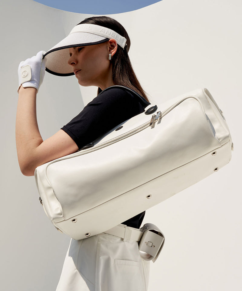 Anell Golf Baguette Golf Boston Bag - White