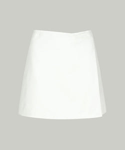 Anell Golf Cotton Wrap Skirt Pants - White