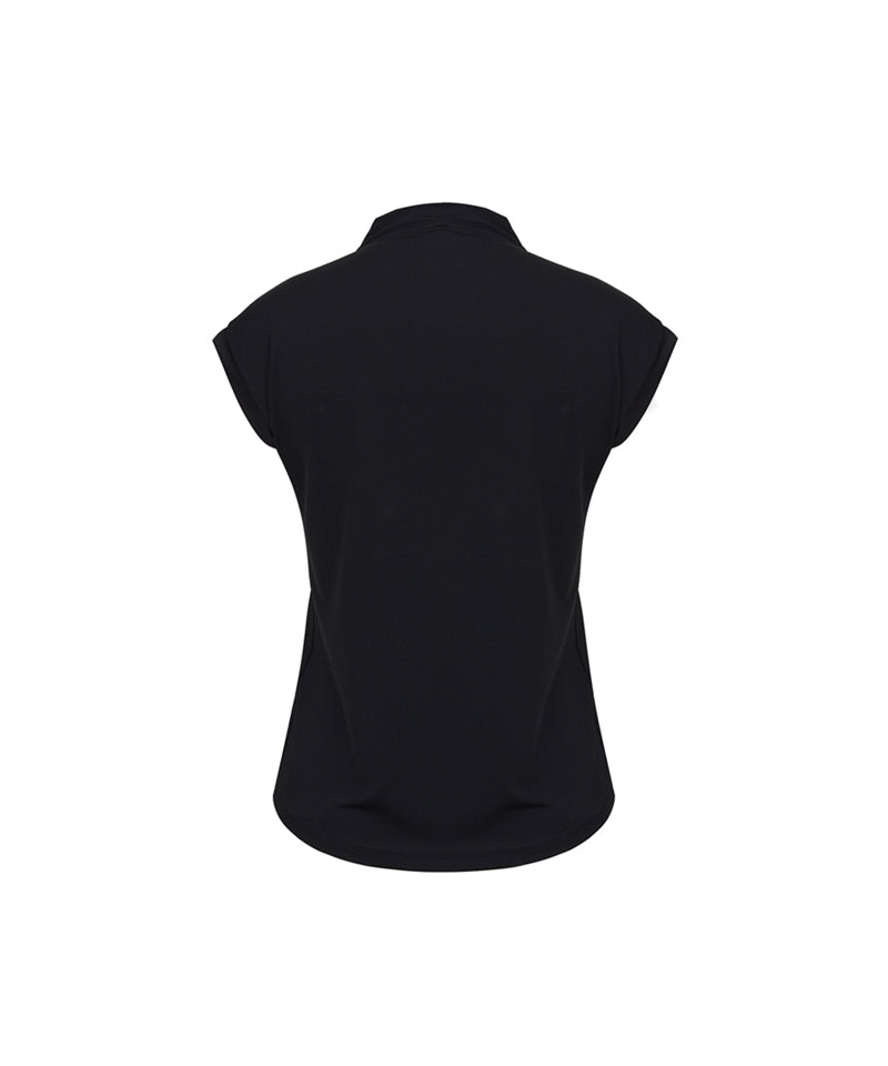 Anell Golf Sleeveless Cool Soft Top - Black