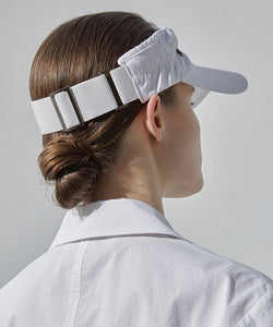 Anell Golf Shirring Band Visor - Ivory