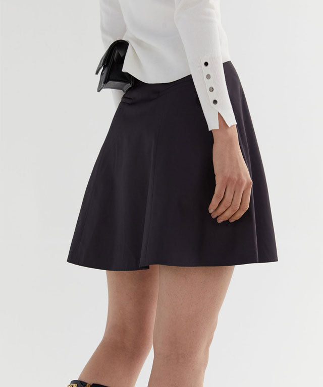 Anell Golf Slim Fit Full Skirt - Charcoal