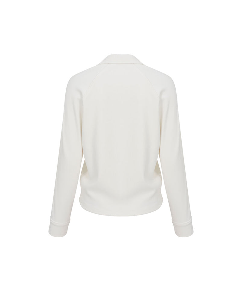 Anell Golf Stretch Shirt Sweatshirt - Cream Ivory