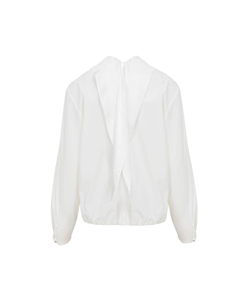 Anell Golf Scarf Wind Blouse - Ivory