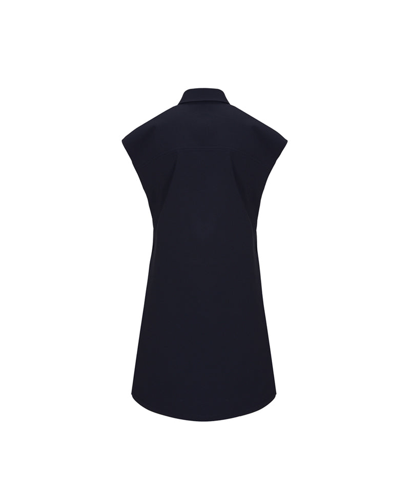 Anell Golf Sandra Golf Collar One Piece - Deep Navy