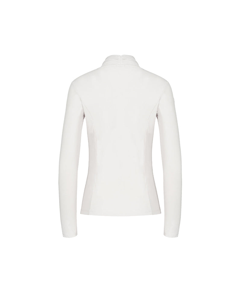 Anell Golf Soft Shawl Collar Top - Light Beige