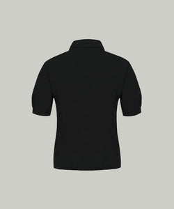 Anell Golf Light Slim Puff Top - Black