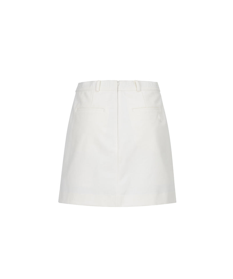 Anell Golf H Cotton Stitch Skirt - Ivory