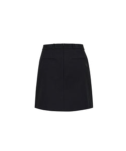 Anell Golf H Cotton Stitch Skirt - Black