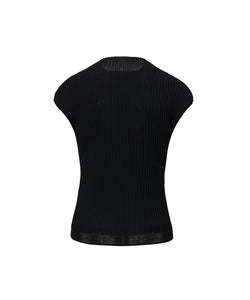 Anell Golf Cool Blend Knit Top - Black