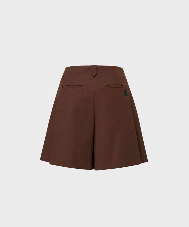 Anell Golf Mu Culotte Pants - Wine Brown