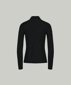 Anell Golf Soft Shawl Collar Top - Black